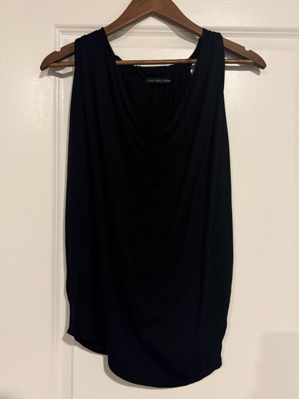 Harlowe & Graham Nordstrom Draped Cowl Neck Tank Top